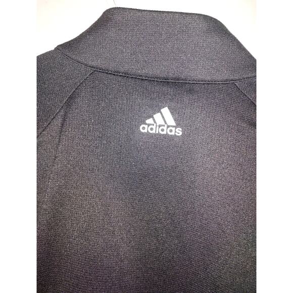 Adidas Men's Pullover Medium 1/4 Zip Waffle Knit Long Sleeve Golf Athletic Black - Picture 6 of 7